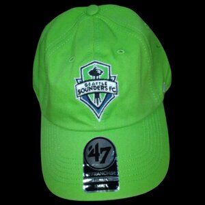 Seattle Sounders ’47 Brand Small Lime Green MLS Adjustable Hat Fan Gear
